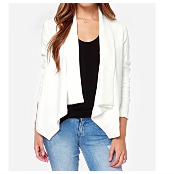 ✨LAST ONE ✨Off white draped blazer/jacket - Picture 4 of 8